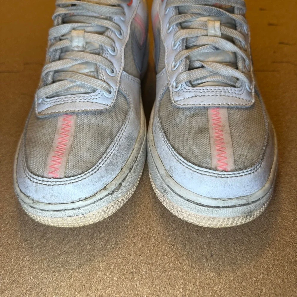 Nike Air Force 1 Low White Grey Pink Zig Zag AV0743-100 Kids 5.5Y Sneakers‎